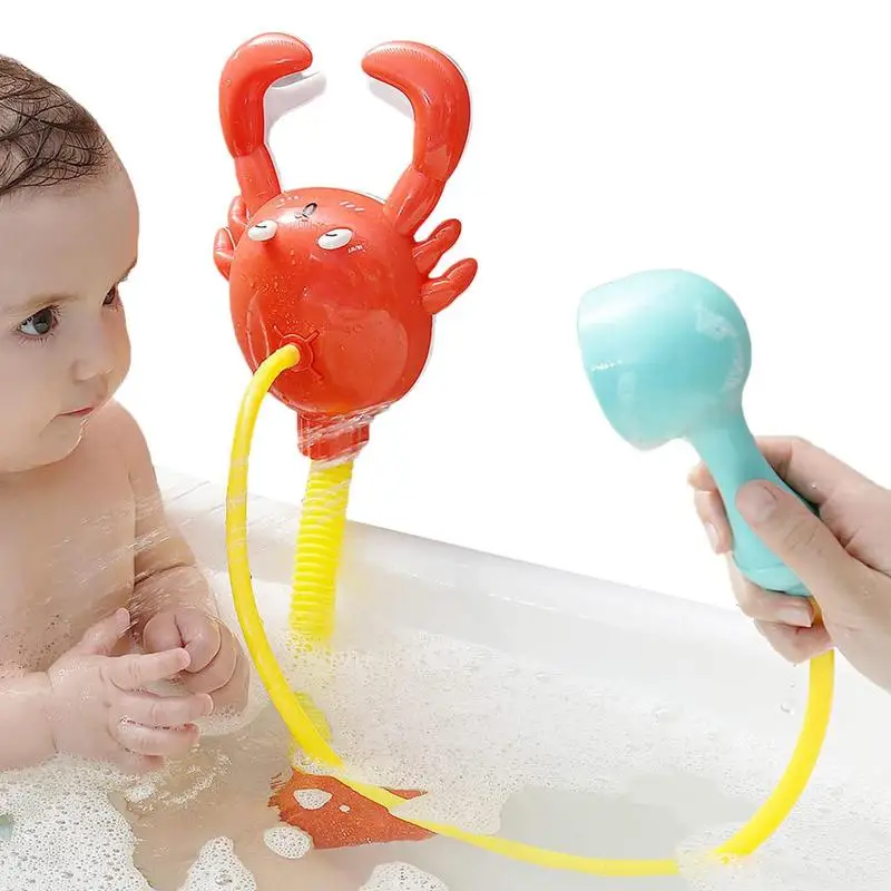 

Bath Tub Spray Water Toy 2-in-1 Preschool Toddler Pool Toys Water Toys For Toddler Babies Bathtub Water Toys Floating Crab