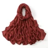 106448-09ed8d.jpg 185*75 cm musulman Modal Hijab rayonne coton châles pour femmes mince plaine écharpe grande taille foulard islamique Turban bandeau