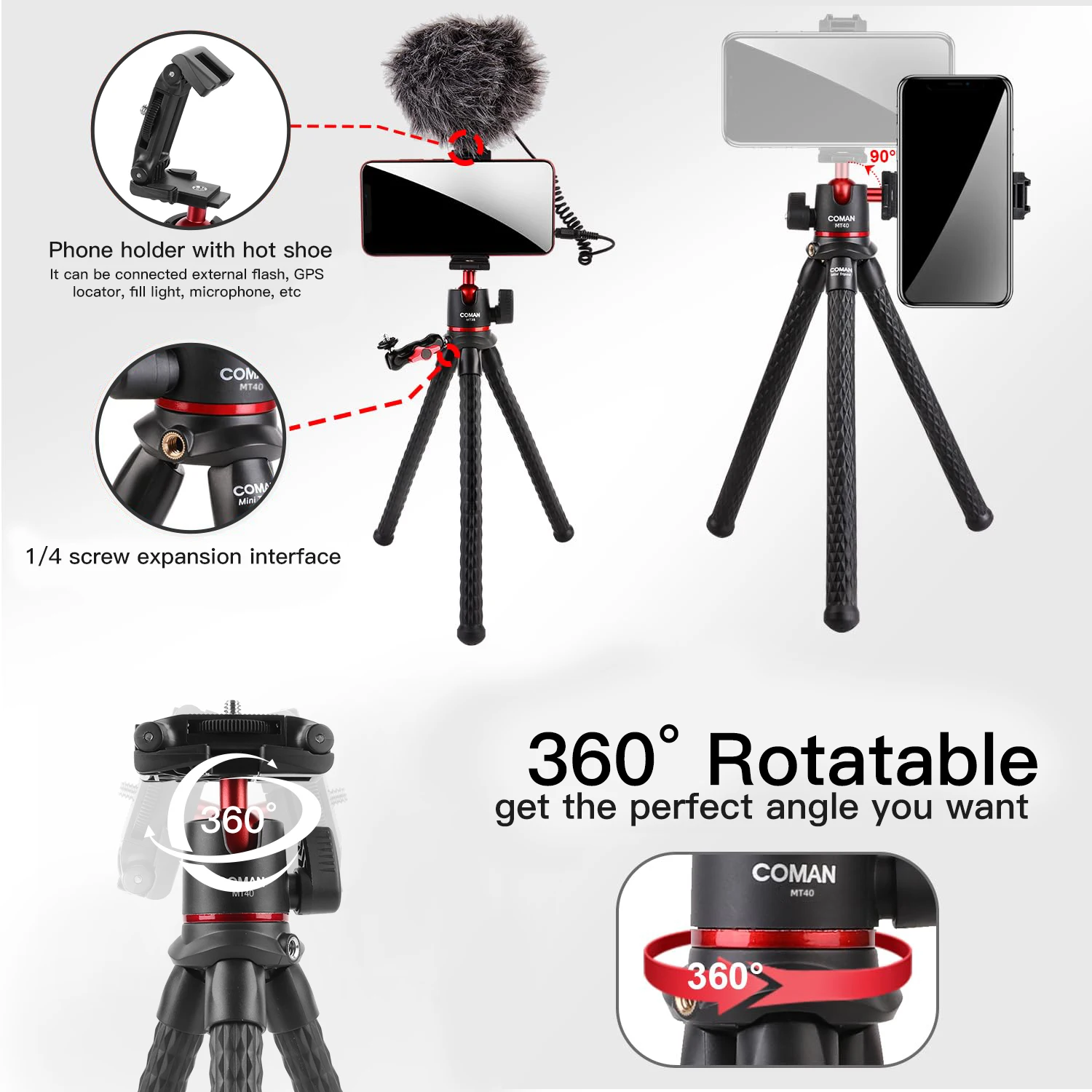 COMAN MT-40 Famall ޴ DSLR ī޶  ﰢ, ݵ , ޴  ﰢ, ̺ Ʈ ̷α