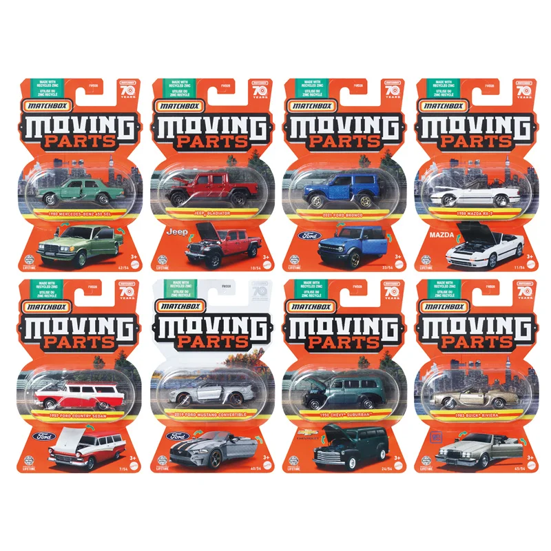 Oryginalne Mattel Matchbox Fwd28 1/64 samochodowe odlewane części ruchome Audi Porsche BMW CSL zabawkowe modele samochodów dla chłopców