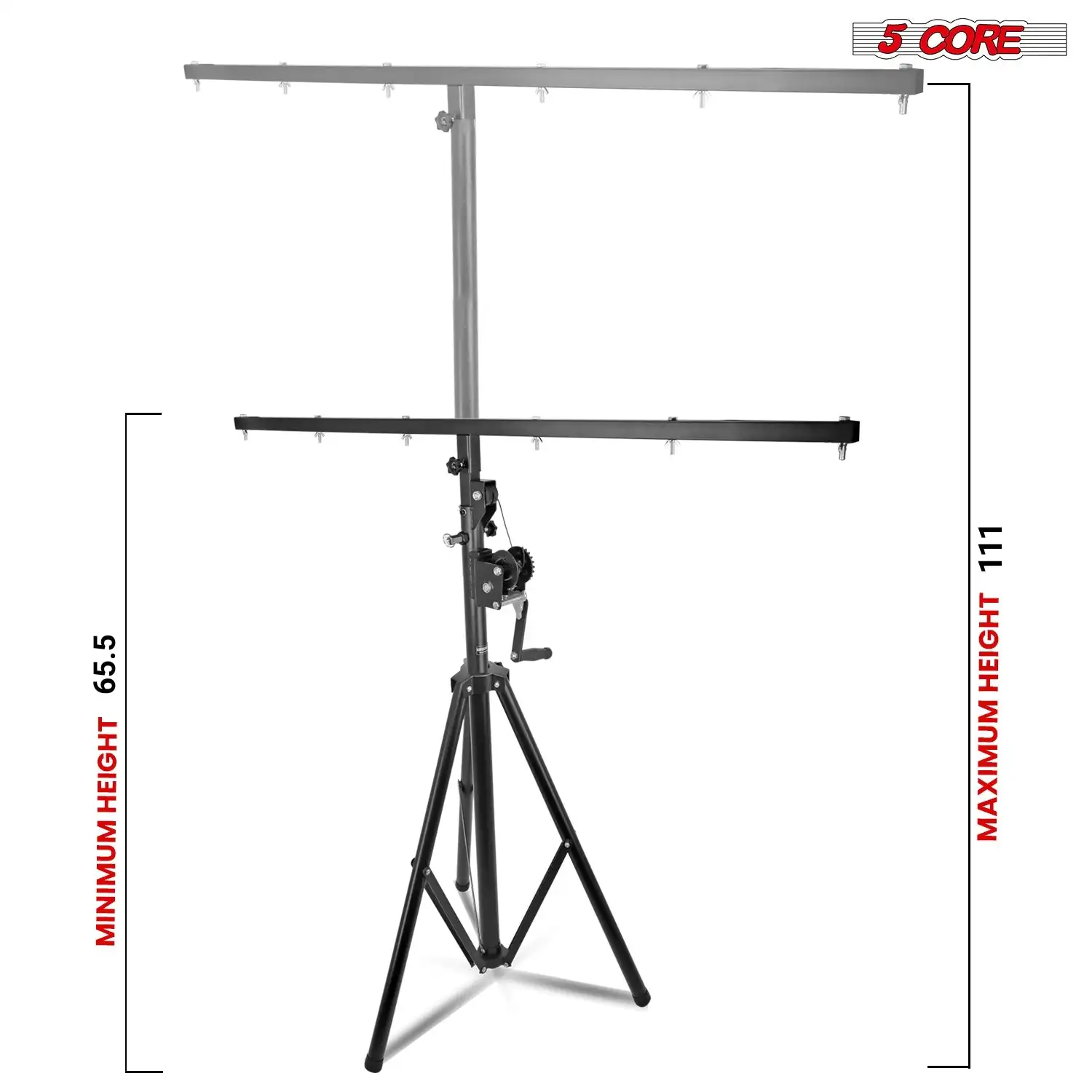 5 Core DJ Light Stand Stage Hand Crank Lighting Truss System LS 120 CRANK 2PCS