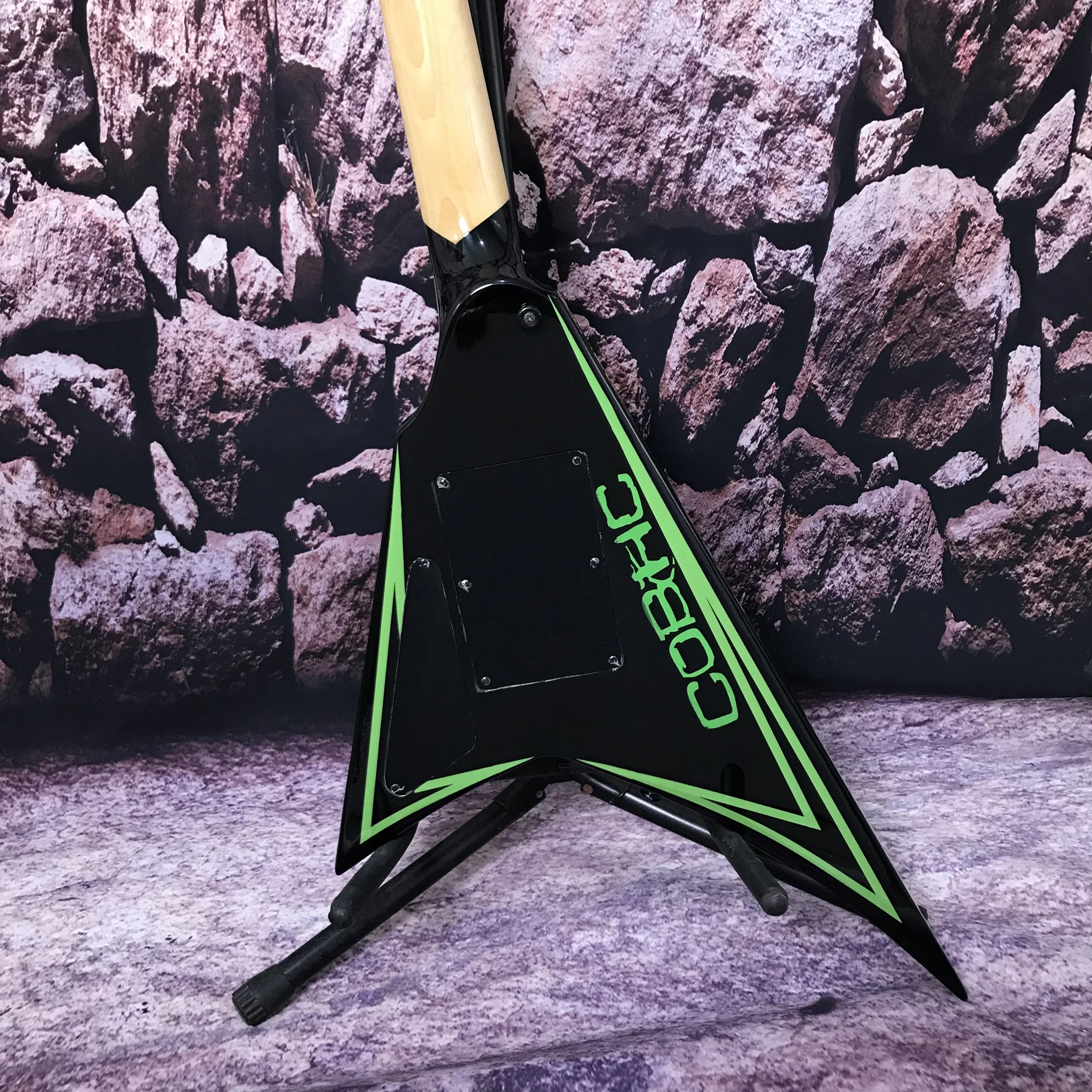 factory electric guitar tremolo system active pickup green line