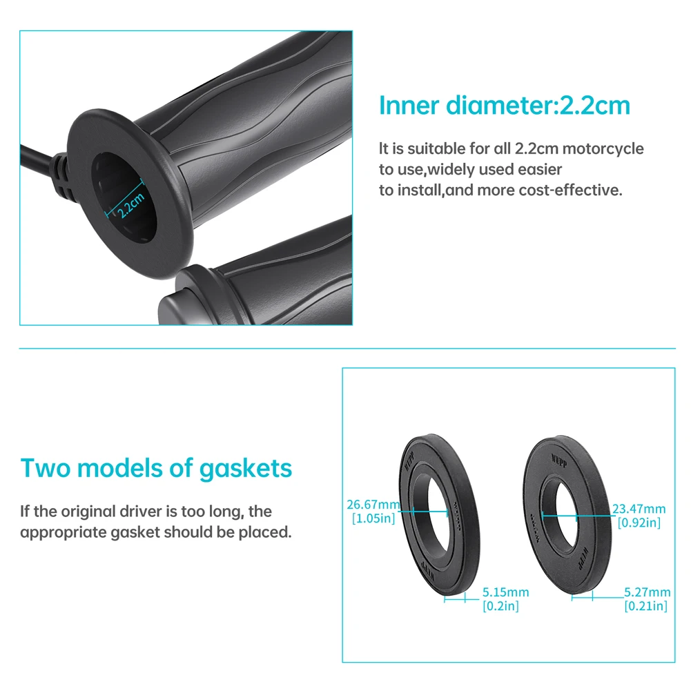 DC 12V Adjustable Hot Grip Handle Silicone Electric Molded Grips Waterproof Electric Hot Heated Grip Motorcycle Parts for Winter