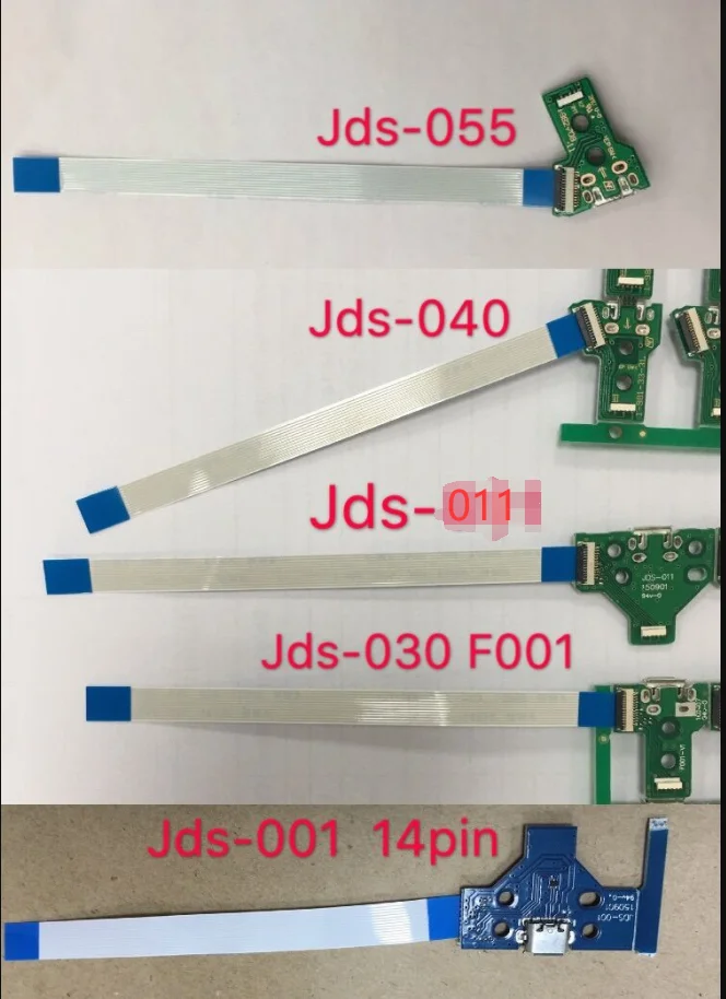 10 наборов Φ F001 jds 040 JDS-001 050 USB-плата для зарядки с гибким кабелем контроллера PS4 Pro |