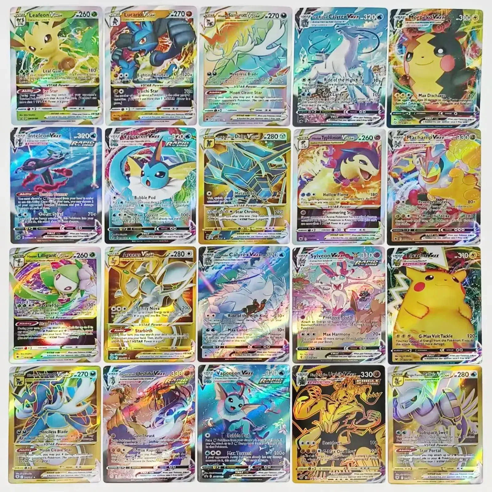Pokemon TCG Vmax Pokemon 3-Card Lot - GUARANTEED 1 GX/EX/BREAK/MEGA/FULL  ART/VSTAR/VMAX + 2 Holos Pokemon Cards Mint Condition
