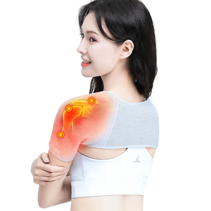 Doppio supporto per spalla Tutore Assenzio Compressione Cintura per spalla Tracolla Protezione scaldino per spalla per lussazione Dolore all'artrite - immagine 4