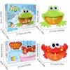Creative Bubble Bath Toy for Kids Bubble Crab Frog Bubble Machine Bathroom Bathing Water Play Toys Bathtub Bubble Maker Toy Gift 6
