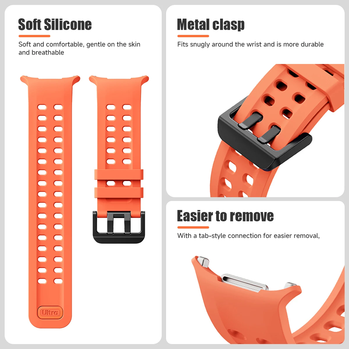 Ultra Strap Sport Silicone Band Wristband