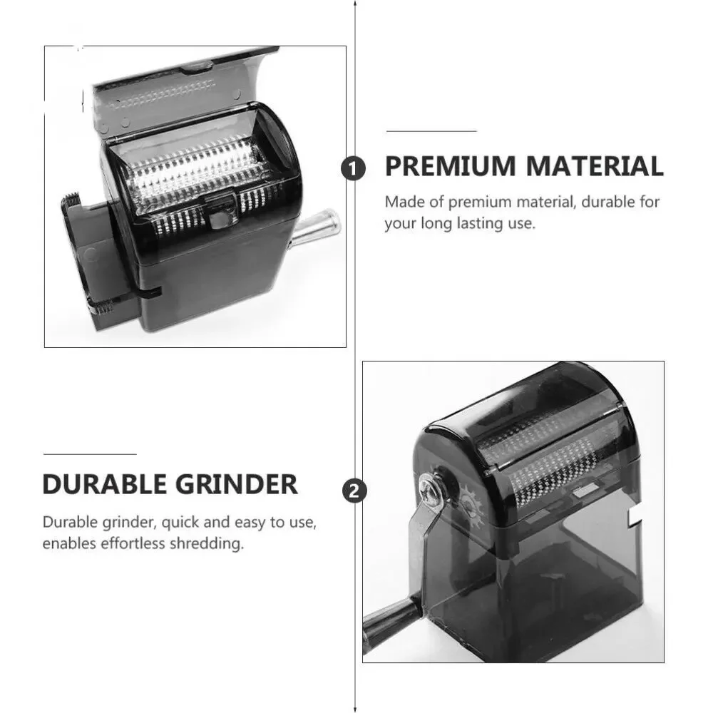 Dry herb Grinder Grass Cutter with Tobacco Storage Box Muller Shredder Smoking Accessories Hand Shake Crank Crusher