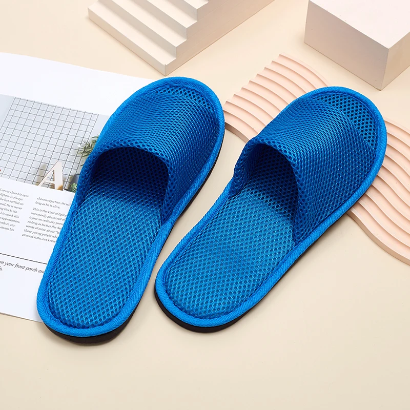 Mesh Slippers Multicolor Hotel Homestay Travel Mens Womens Indoor Eva Soft Bottom Slippers Open Toe Home Size 36-42