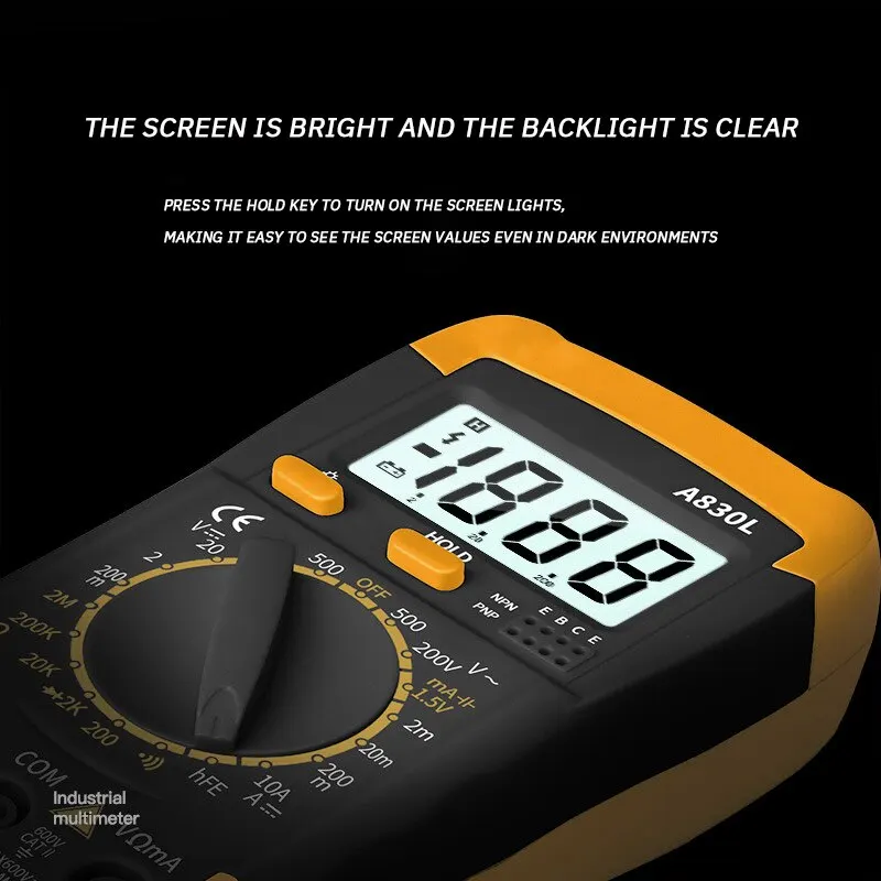 A830L Multimeter Handheld High Precision Multifunction Portable Digital Multimeter Ammeter Voltmeter Measuring Table Combination digital multimeter multimeter tester analog multimeter