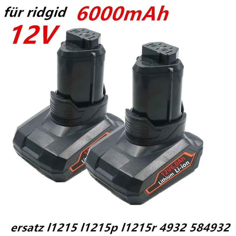 6000mah 12v Für Aeg Ridgid R82059 Wiederaufladbare Power Werkzeuge Liion Batterie Ersatz L1215