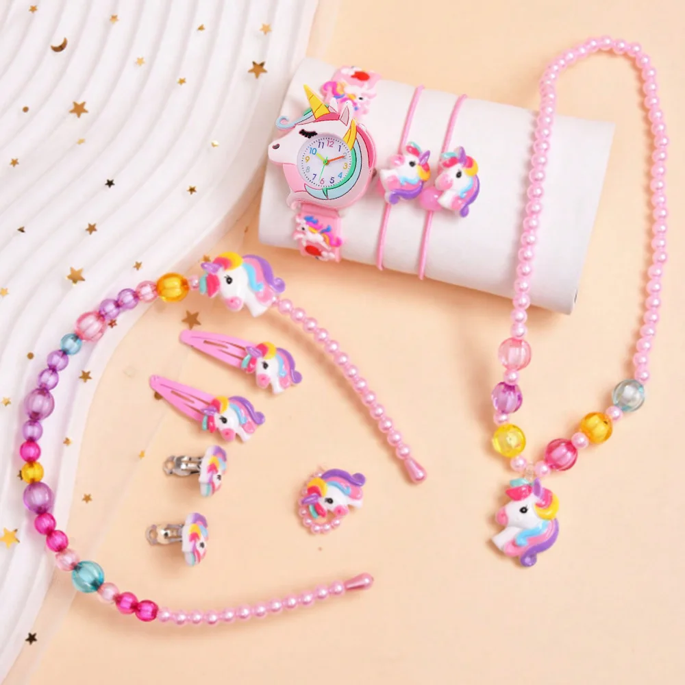 Neue Regenbogen-Wolken-Motiv Silikon-Armband Kinderuhr Mädchen Niedliche Cartoon Quarzuhr Kinderuhren Jungen Mädchen Uhr – Detail 2