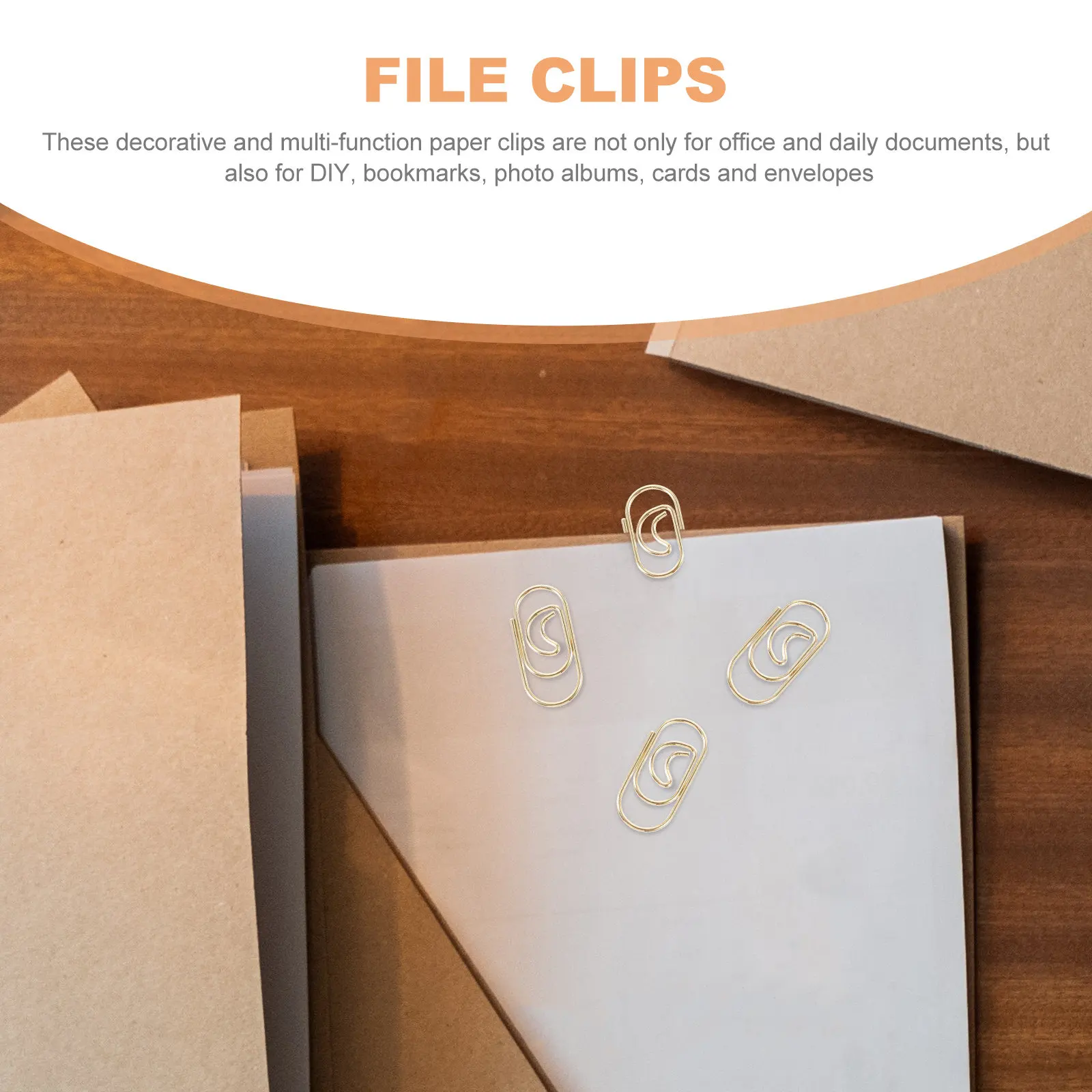 100Pcs 장 종이 클립 작은 종이 클립 다용도 사무용품 문서 클립 사무용품