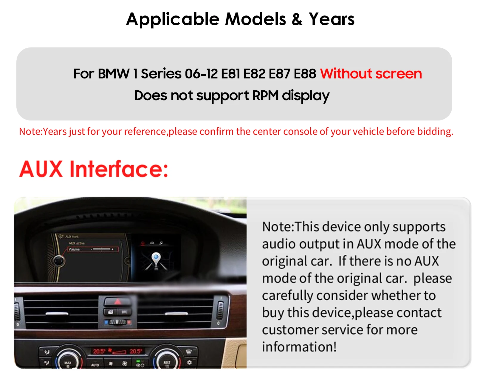 10,25 "Carplay Android 13 Auto Auto radio Für BMW 1 Serie E81 E82 E87 E88 CCC CIC 2006-2012 multimedia Player 2din RDS Autoradio – Detail 5