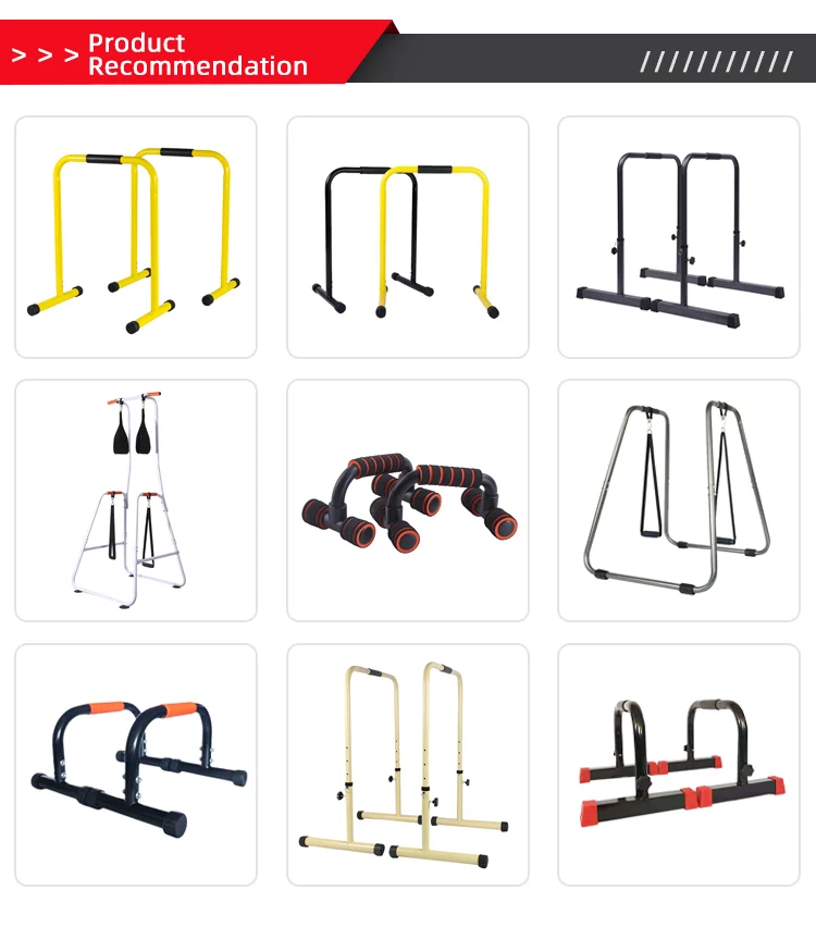 Estación de barra de inmersión ajustable para gimnasia, soporte de