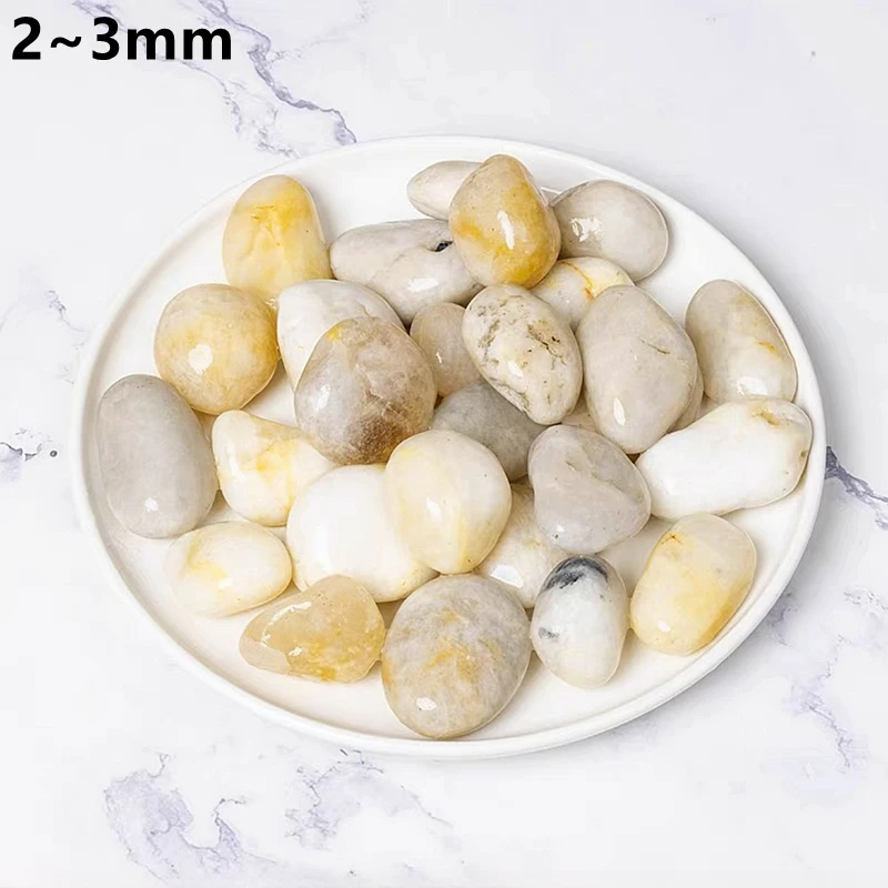 thumbnail image 1 of Piedras de río adoquinadas de 100/200/500 g para acuario, fondo de pecera, paisajismo, fondo de piedra decorativa, accesorio hidropónico natural, 1 of 5