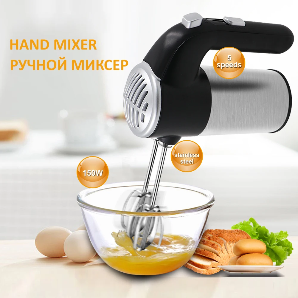 Hand Mixer Electric for Cake Egg Beater Food Processors Blenders Cream