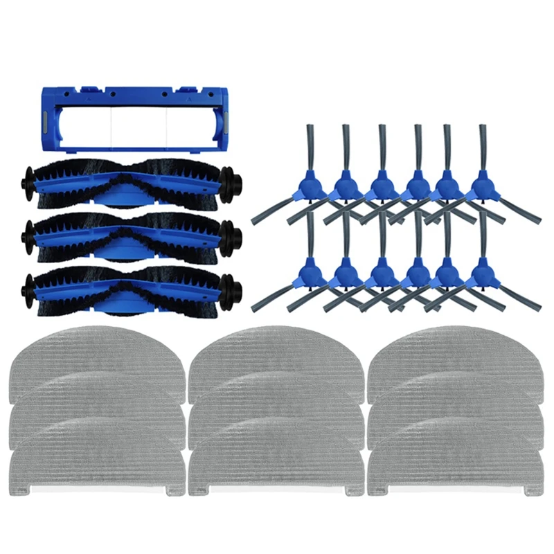 

Гибридная основная роликовая щетка для Eufy G40/G40, боковая щетка, насадка на швабру, сменная крышка, запасные части, аксессуары, 25 шт.
