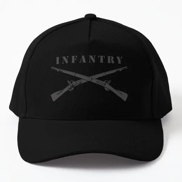 

Army Infantry Br Crossed Rifles Blk Baseball Cap Hat Printed Solid Color Black Summer Mens Outdoor Sport Casual Czapka Spring