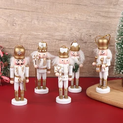 1Pc 10/12/13Cm Nutcracker Christmas Puppet Christmas Toys Christmas Doll Flash Nutcracker Soldier Home Ornaments Random 25 Style