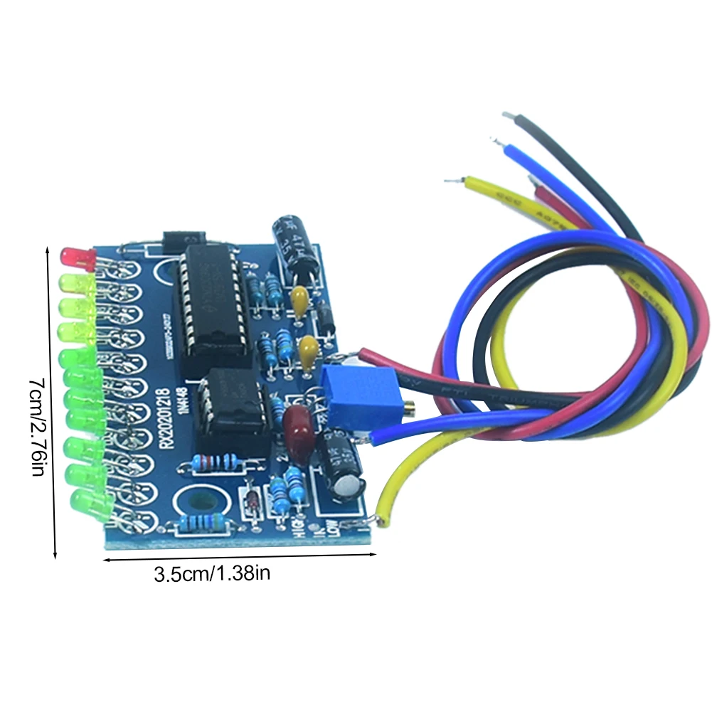LM3915 10 LED 오디오 레벨 표시기 DIY VU 미터 프리앰프 파워 앰프 전자 앰프 키트