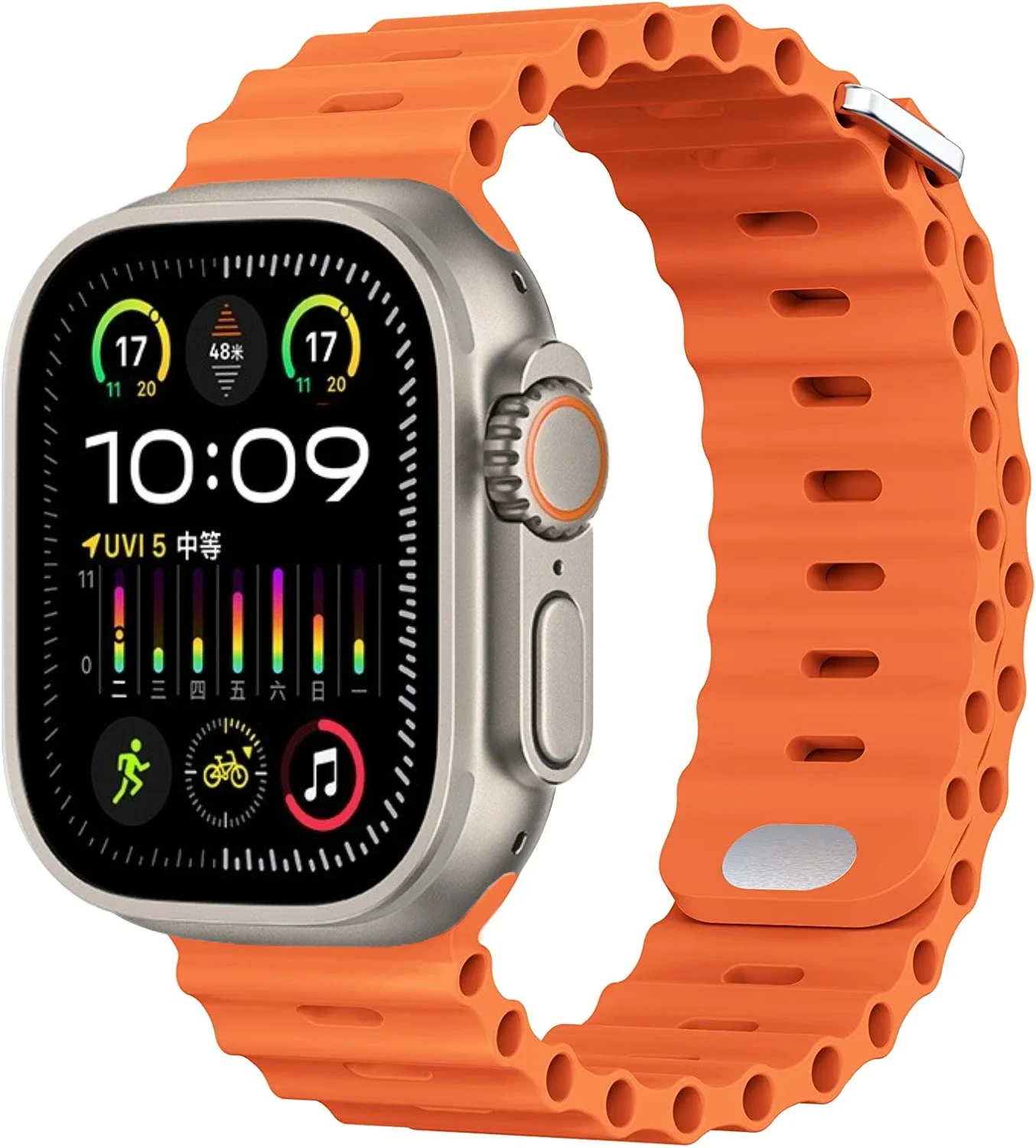 Premium Ocean Silicone Strap for Smartwatch - Durable & Stylish Wristband