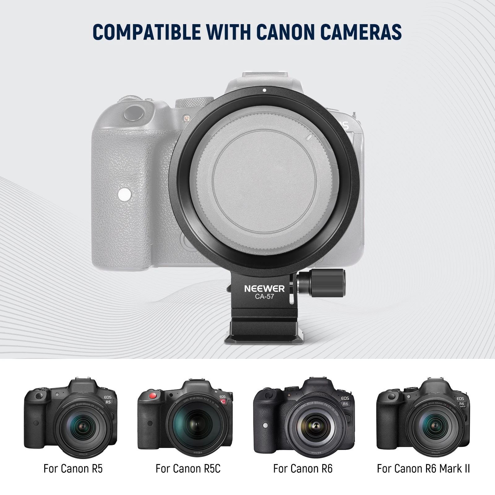 Eos R5 Mark Ii R5 Lens Mount Neewer Rotatable Collar Mount Plate