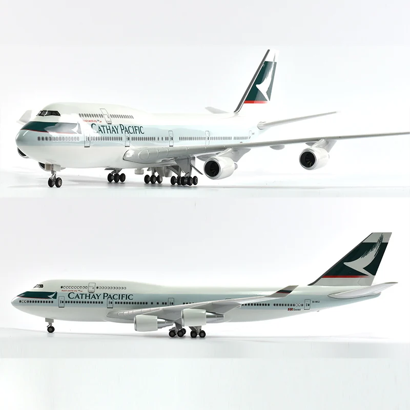 

46cm Cathay Pacific Boeing 747 Plane Model Airplane Model Aircraft Model 1/160 Scale Diecast Resin Airplanes Planes