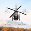 RC EAR C123 RC Helicopter Ec135  Dual Brushless Motor 2.4G 6CH 6-Axis Gyro Optical Flow Localization Altitude Hold Remote RTF 4