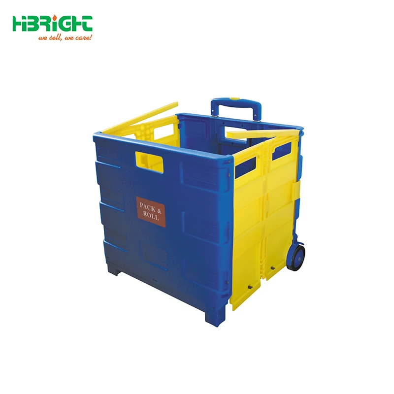 Carro Plegable Plastic Folding Shopping Cart