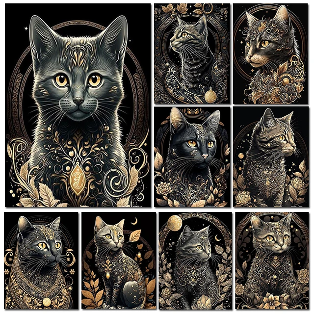 New Arrival Gothic Cat Diamond Painting Fantasy Animals 5D DIY Full Diamond  Mosaic Embroidery Art Puzzle Craft Home Decor A315 - AliExpress