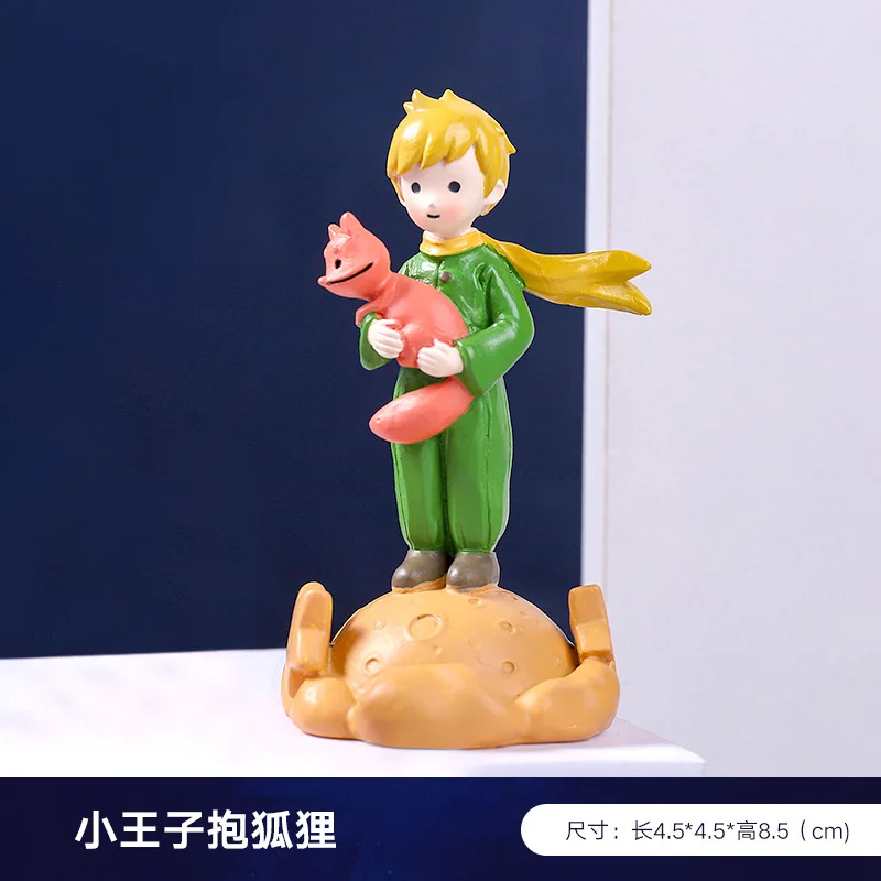 Miniature Figurines Resin Ornaments Resin Crafts Mini Resin Little Prince Figurines Fairy Cartoon Model