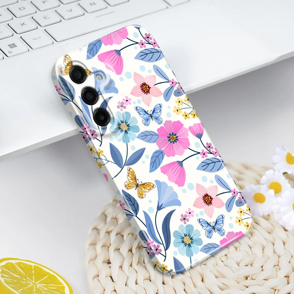 Vibrant Floral Hard Phone Case - Bright Flowers Design