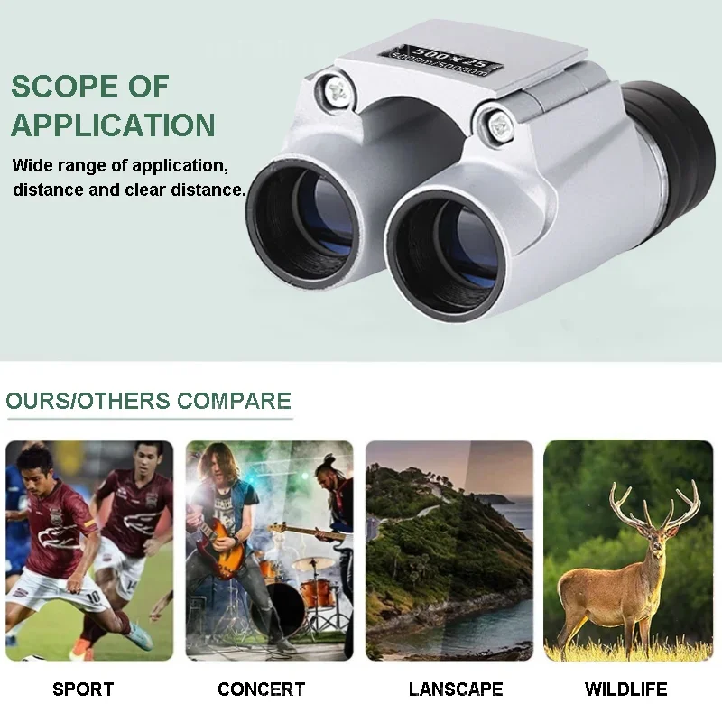 50000m Professional Powerful Binoculars Automatic Focusing Telescope HD High-magnification Low-light Portable Outdoor Binoculars 2