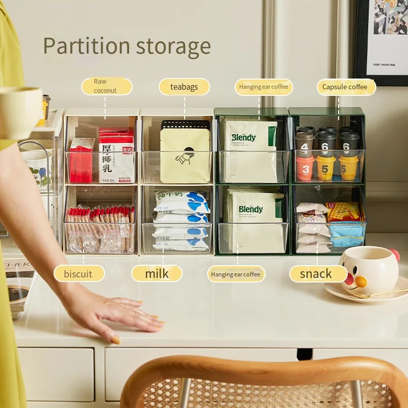 

Multifunctional Transparent Stationery Holder Tea Bag Stationery Home Office Tea Room Desktop Organizing Desk Accessories