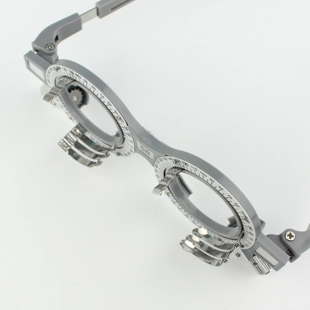 1pc Trial Frame Ophthalmic Trial Lens Frame Fixed PD Grey Color