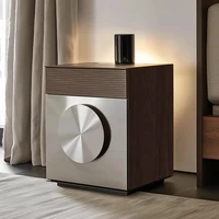 Table de chevet italienne minimaliste Unique Chic luxe table de chevet tendance classique Glamour Criado Mudo Para Quarto meubles pour chambre 1