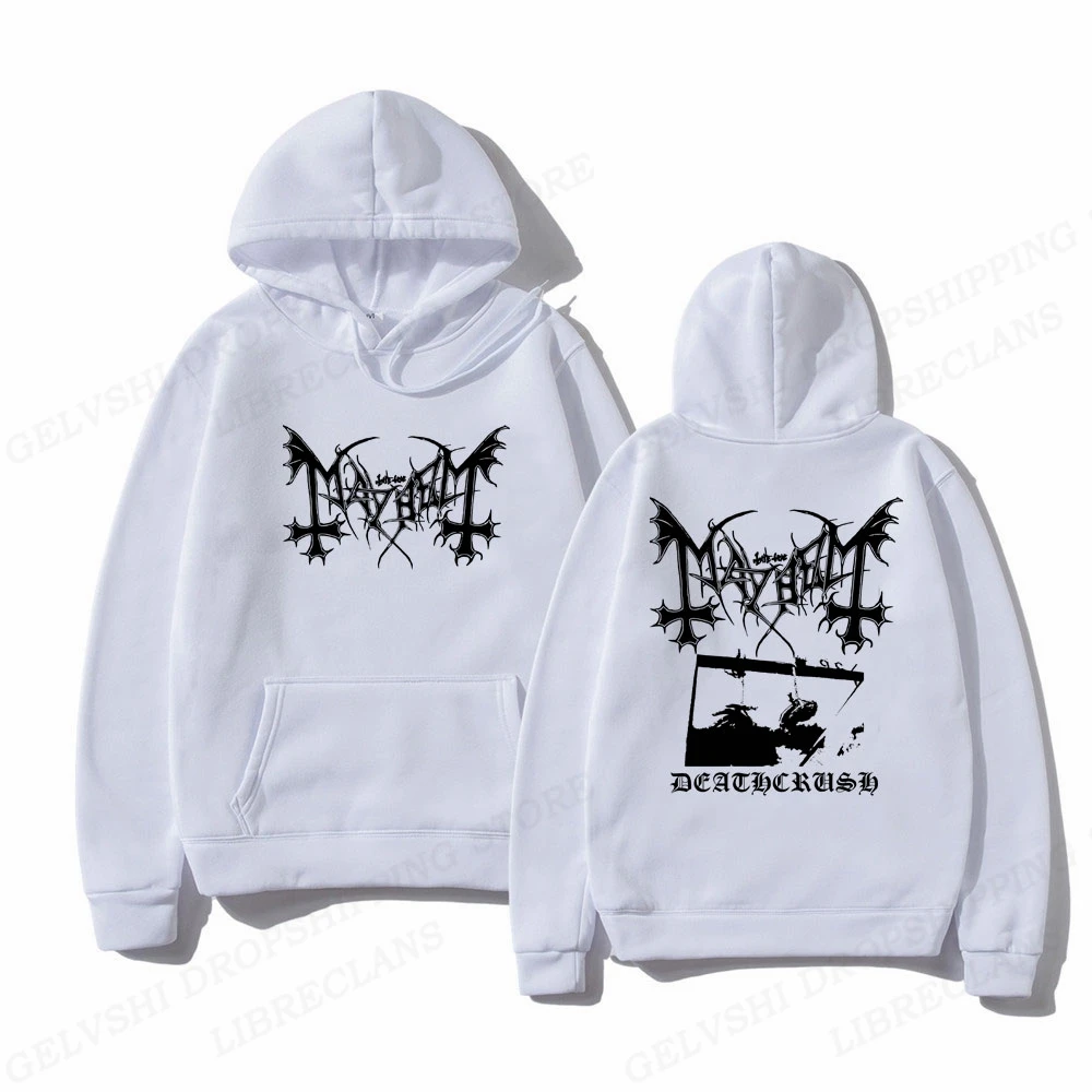 Mayhem-Sudadera con capucha de Deathcrush para hombre y mujer, jersey de manga larga con estampado gráfico, Sudadera con capucha de álbum, ropa de gran tamaño para rapero