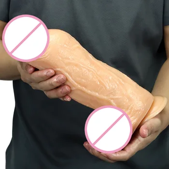 28cm Big Monster Dildo Black Penis Strapon Sex Toys for Gay Fisting BDSM Slave Horse Suction Anal Plug Realistic Vibrator 3