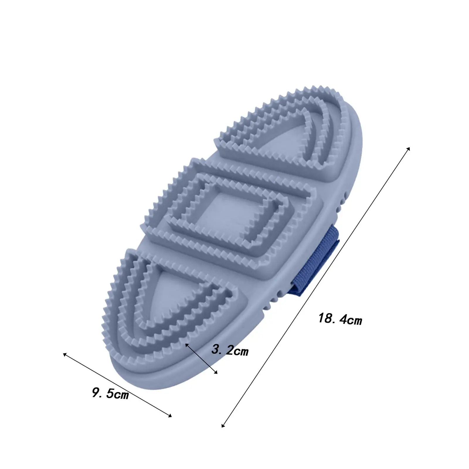 Horse Brush Easy to Use Portable Lightweight Horse Grooming Care Compact Durable Horses Cleaning Comb Horse Scrubbing Tool