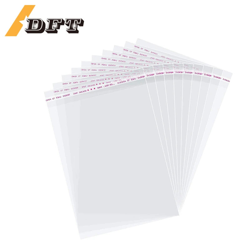 100 bolsas de plástico transparente OPP autosellantes para envolver caramelos, piruletas y galletas, suministros para regalos de boda y fiestas