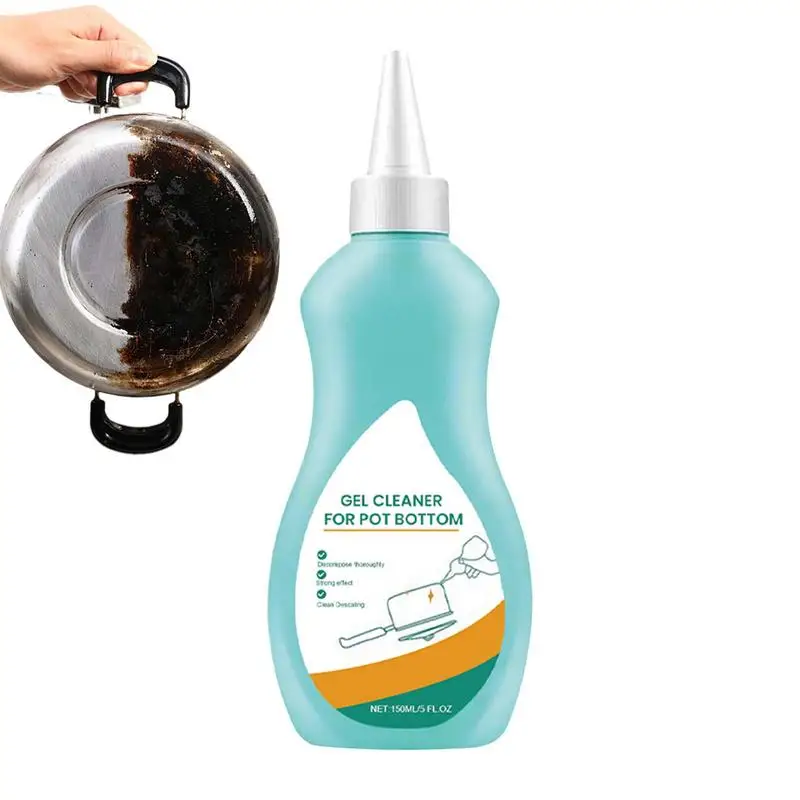 Pot Cleaner For Bottom Of Pans 150ml Multifunctional Wash Pot Gel Scale Cleaner Effective Powerful Kitchen Grease Rust