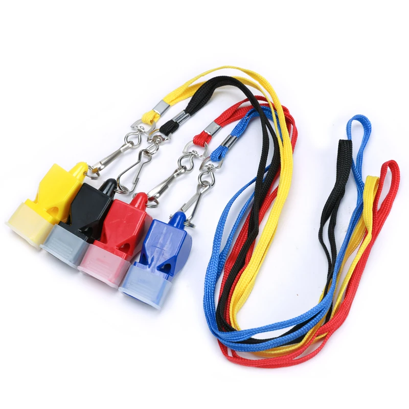 Sport Whistle Sports Whistle Soccer Whistle 4pcs Non-nuclear whistle coach whistle basketball football training referee with rope guard