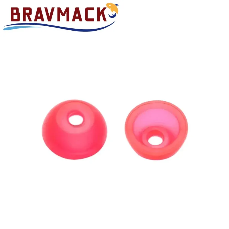 BRAVMACK-Luminous Half Round Stopper Beads for Sea Fishing Floating Tackle Accessories 100PCs