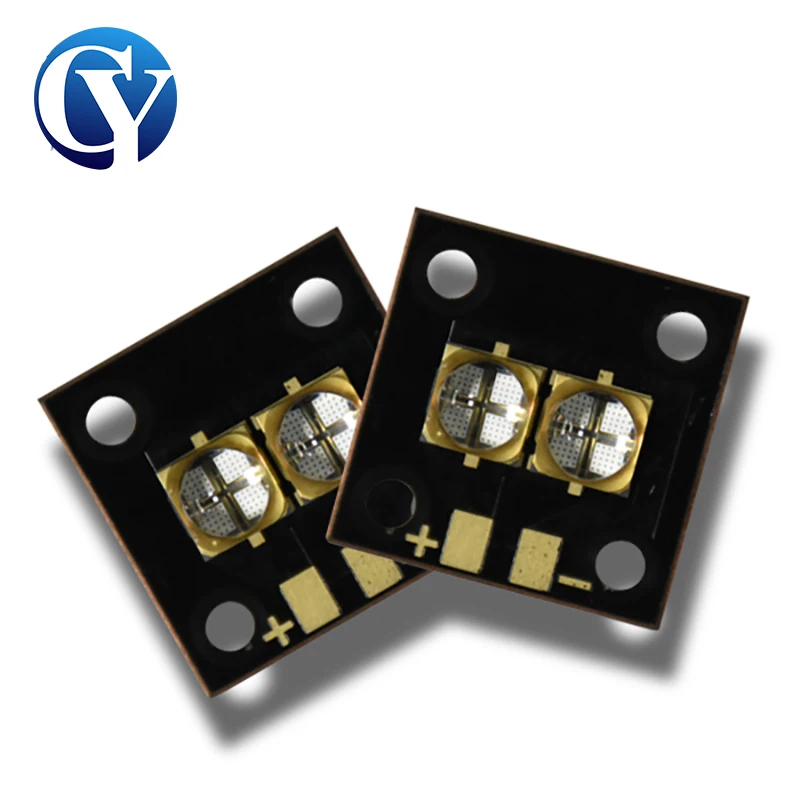 Printer UV LED Module 20W Curing 365nm 385nm Light Quartz Lens Lamp Beads