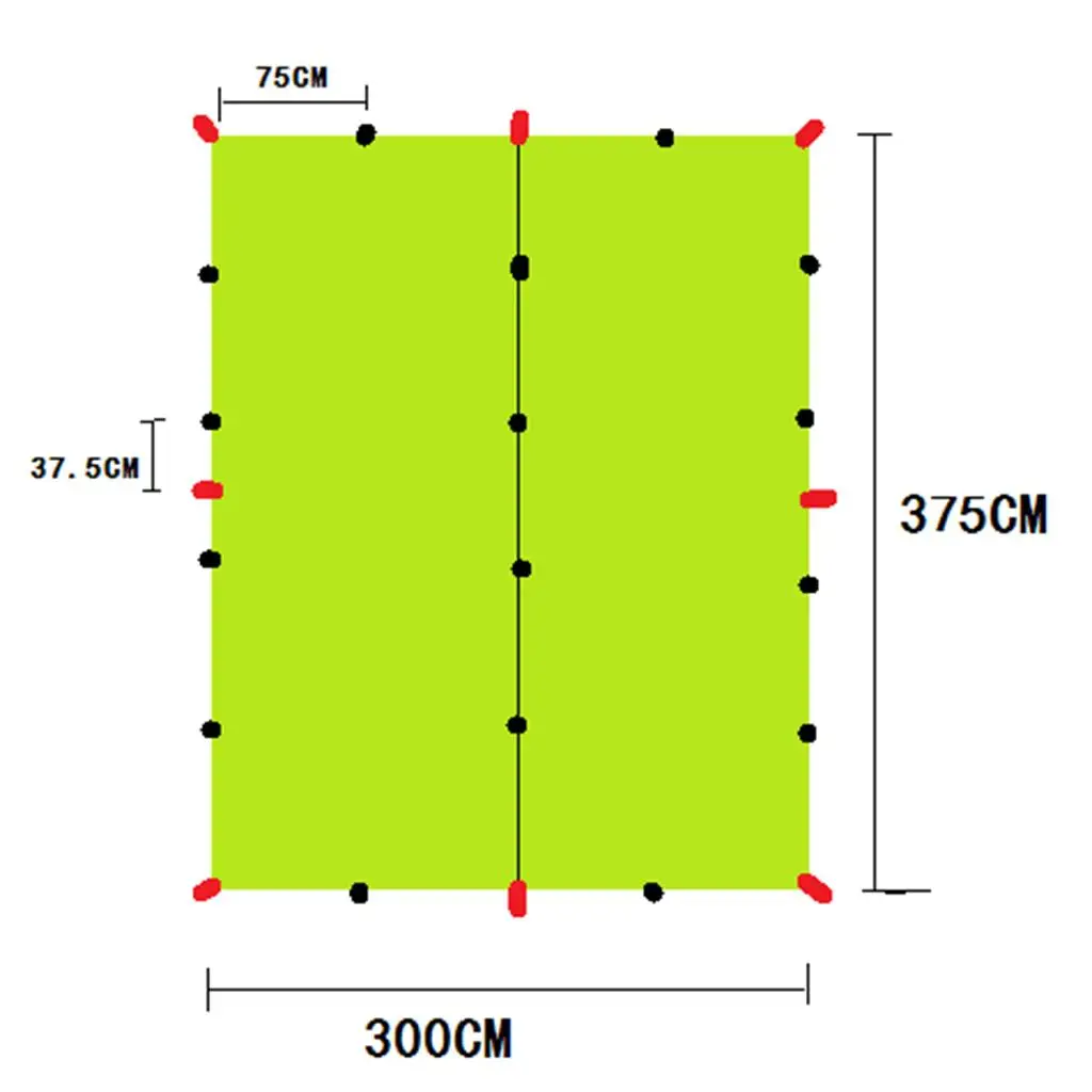 300 X 375cm Heavy Duty Multi-purpose Outdoor Waterproof Polyester