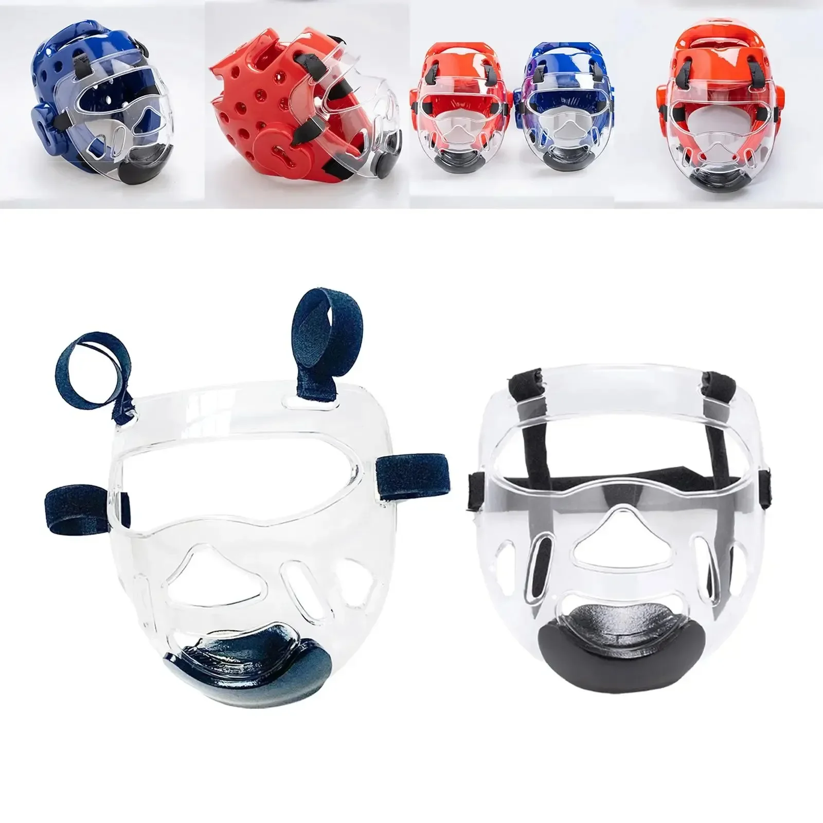 Taekwondo Mask Protector Adults Kids Helmet Head Cover Detachable Men Women Face Guard for Boxing Karate