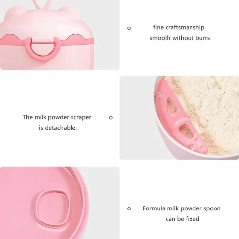 Baby Formula Box Portable Food Supplement Box Sealed Can Divisible Moisture-proof Storage Tank