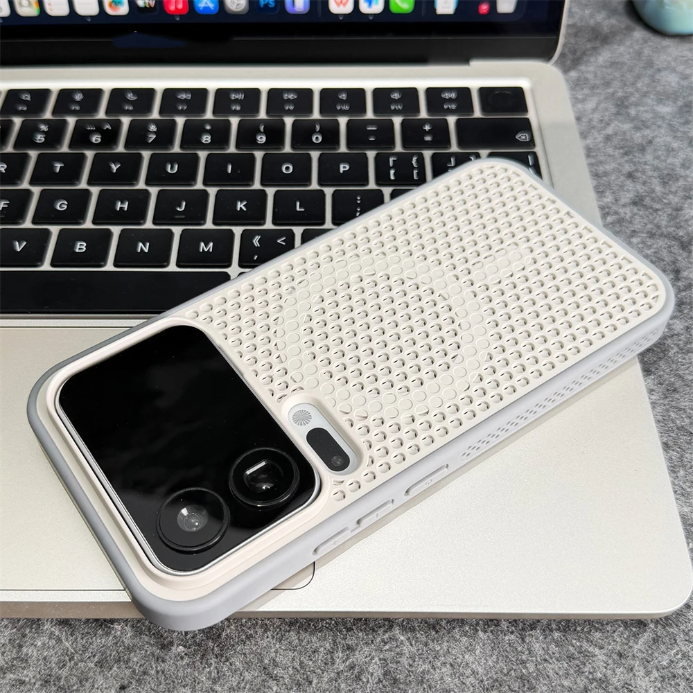 Magnetic Honeycomb Cooling Wireless Charging Breathable Shockproof Case